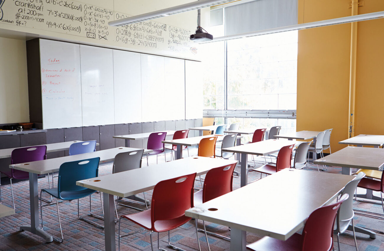 Empty School Classroom