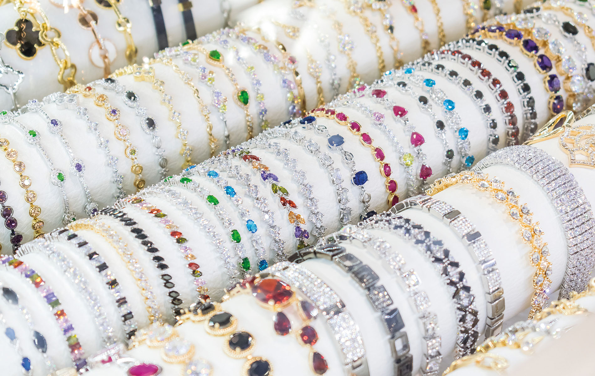 Weltweite Inventur von Schmuck- und Accessoiregeschäften