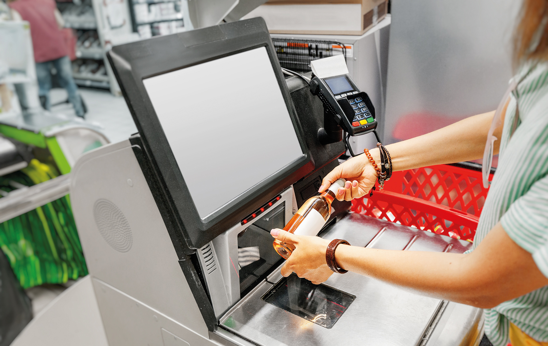 Wiegen von Lagerartikeln zur Integration in ein smartes Kassensystem