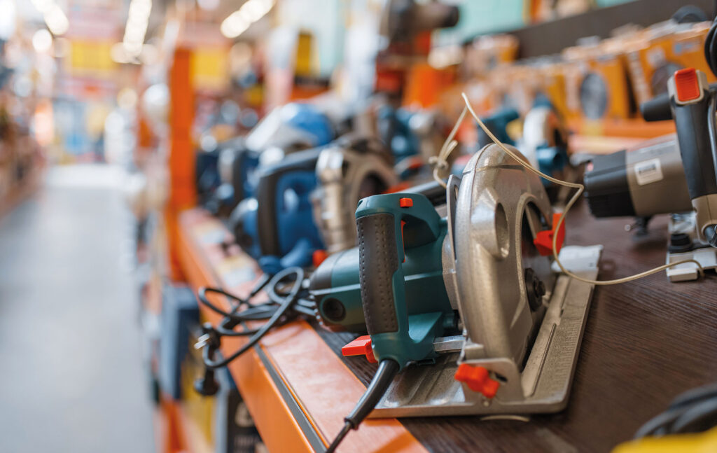 Baumarkt-Bestandszählungen Zählung der Lagerbestände